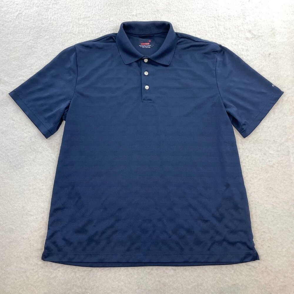 Chaps Golf Polo Stay Dry Blue Men’s Size Large